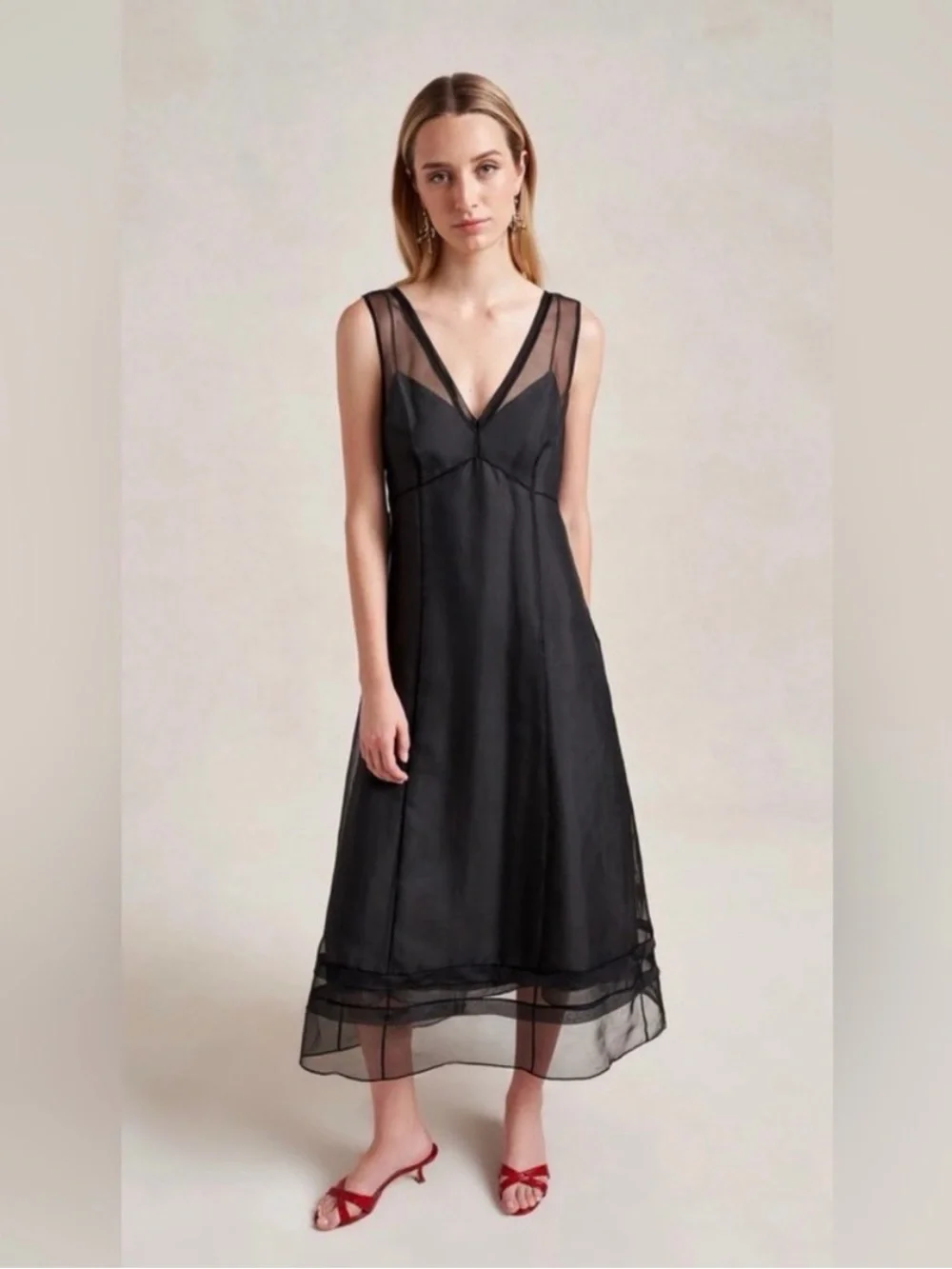 NWT La Ligne x Dianna Agron Audrey Dress Black